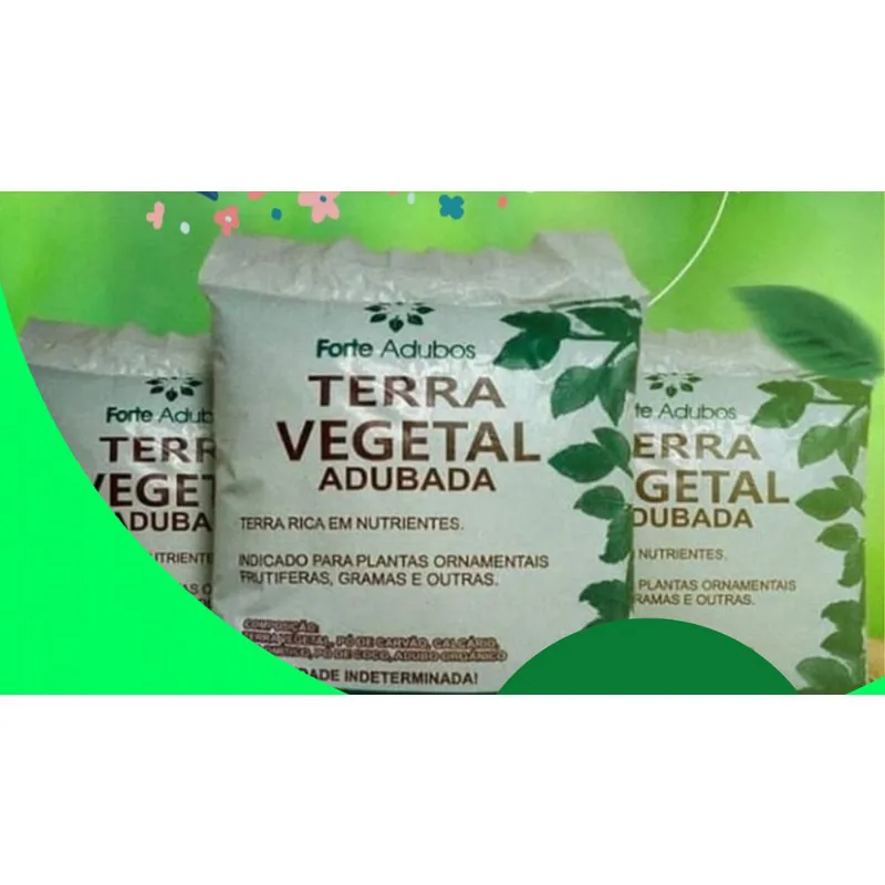Terra Vegetal Adubada 3 Kg Forte Adubos
