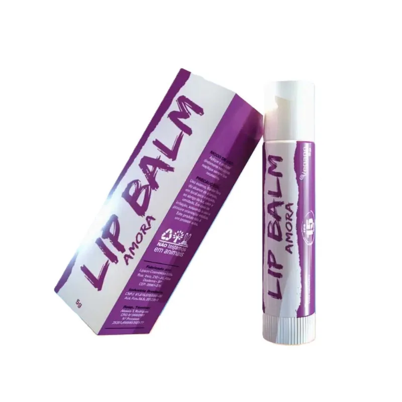 Lip Balm Amora FPS15 Rosa dos Ventos 5g Vegano Sem Gluten