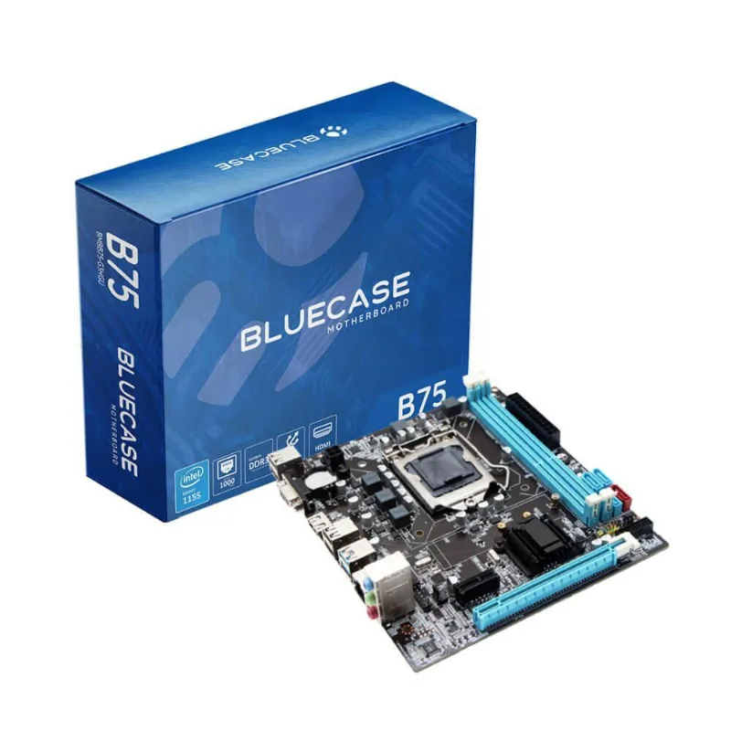 Placa Mãe Bluecase Ddr3 Lga 1155 Rede 1000 M.2 Usb 3.0 Hdmi