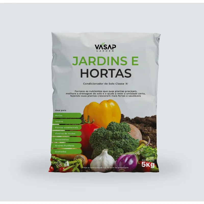 Condicionador De Solo Classe A Jardins E Hortas 5Kg Vasap