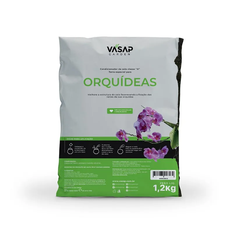 Condicionador De Solo Classe A Orquídeas 1,2Kg Vasap