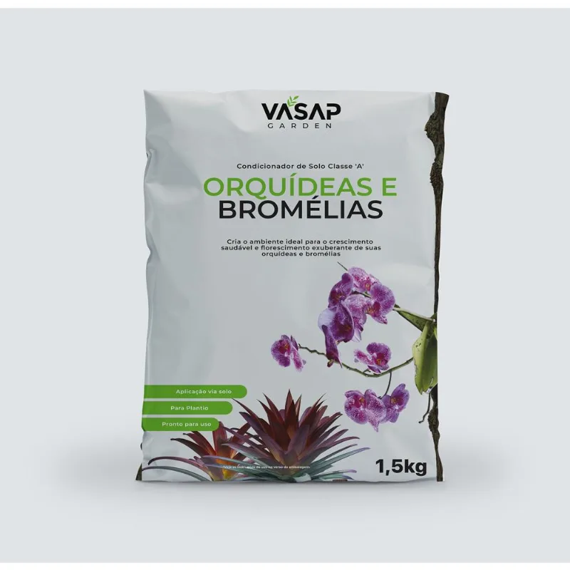 Condicionador De Solo Classe A Orquideas E Bromélias 1,5Kg Vasap