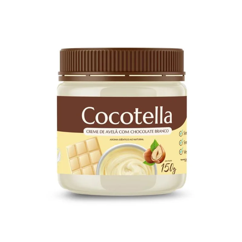 Cocotella Creme De Avelã Com Chocolate Branco 150g - Não Informado