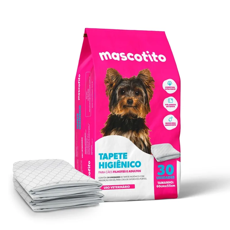 Tapete Higiênico Mascotito 60x55cm C/30 Unidades - Não Disponível