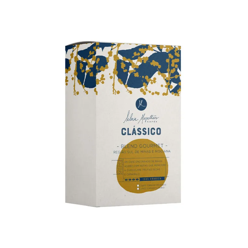 Café Clássico Blend Especial por Silvia Magalhães em grãos 250 g Café Clássico Blend Especial por Silvia Magalhães em grãos 250g