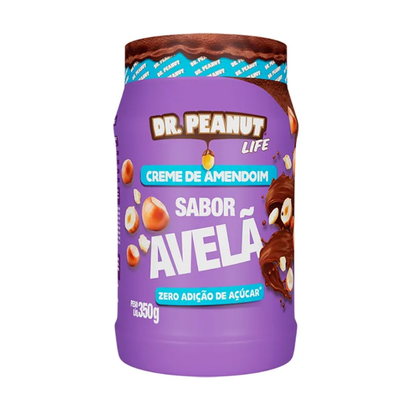 Creme de Amendoim Dr.Peanut Zero Açucar Avelã 350g