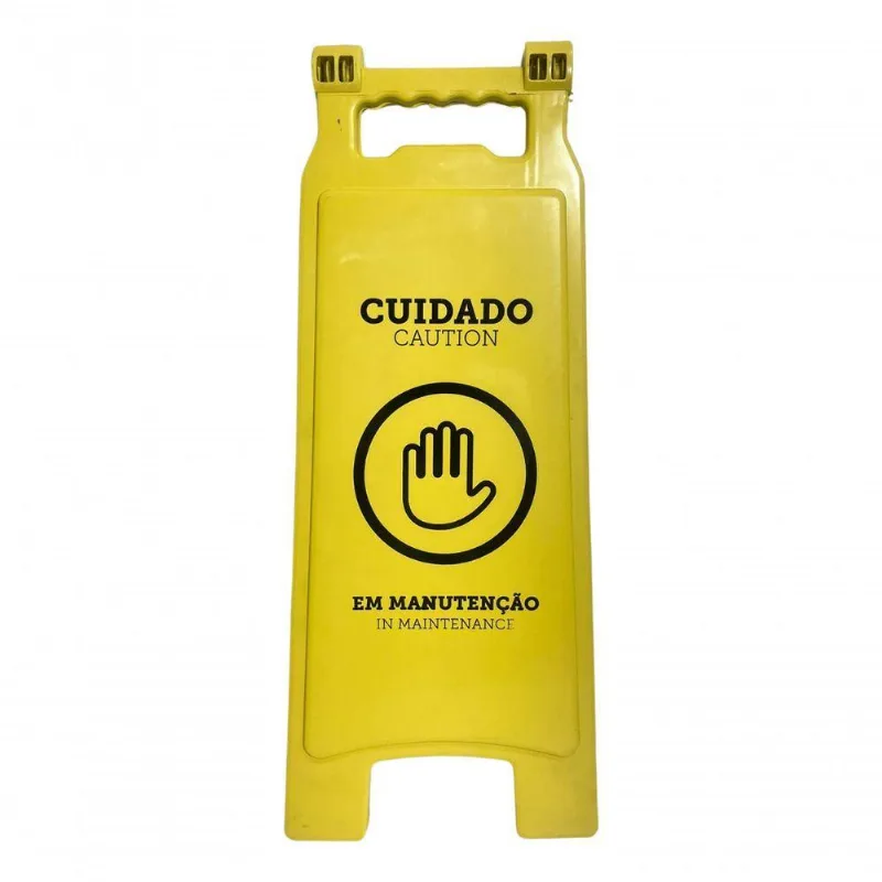 Placa De Sinalização Limpeza Em Manutenção Star Clean - OUTRAS