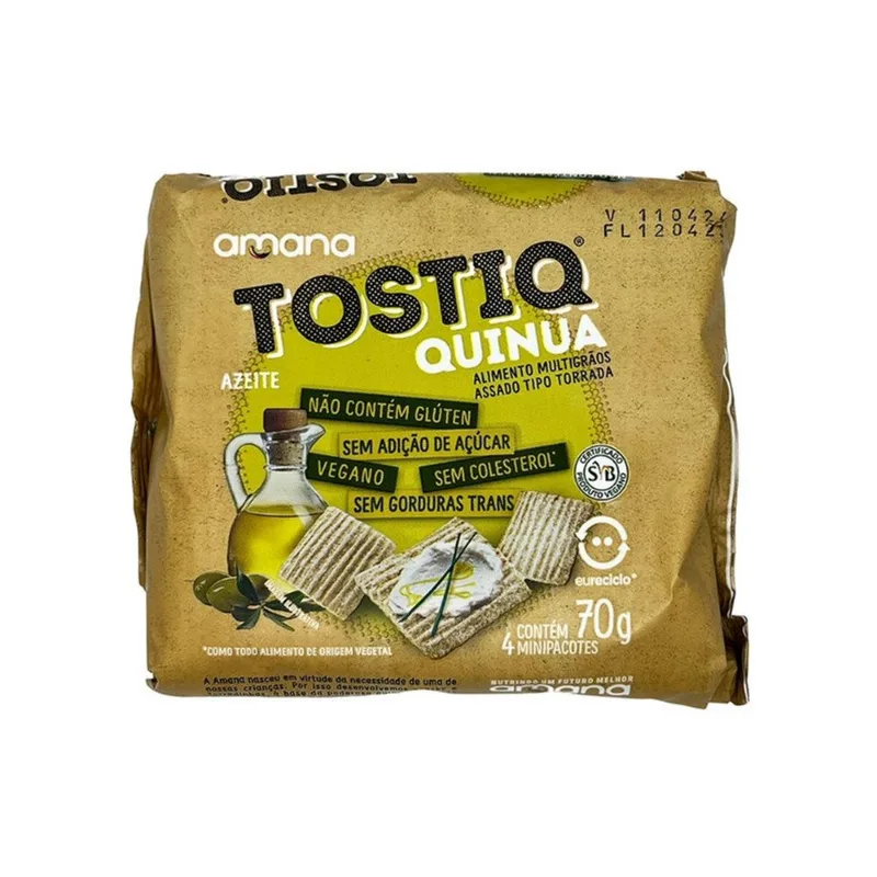 Tostiq de Quinoa com Azeite sg Amana 70g