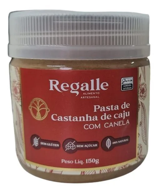 Pasta De Castanha De Caju Com Canela Regalle 150g - Não Informado