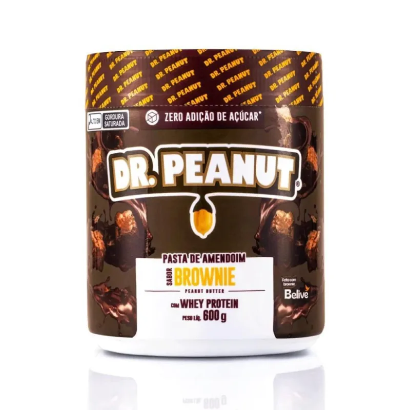 Pasta De Amendoim Whey Protein Sabor Brownie 600g - Não Disponível