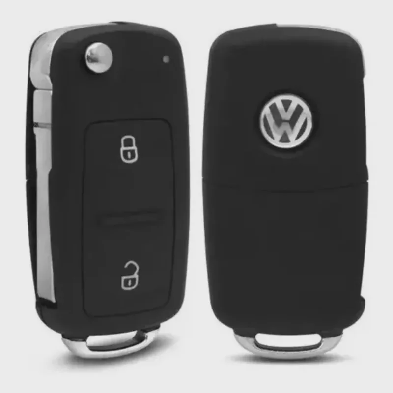 Capa Chave Canivete Vw G6 Gol Fox Golf Jetta Up Voyage 2 Botões