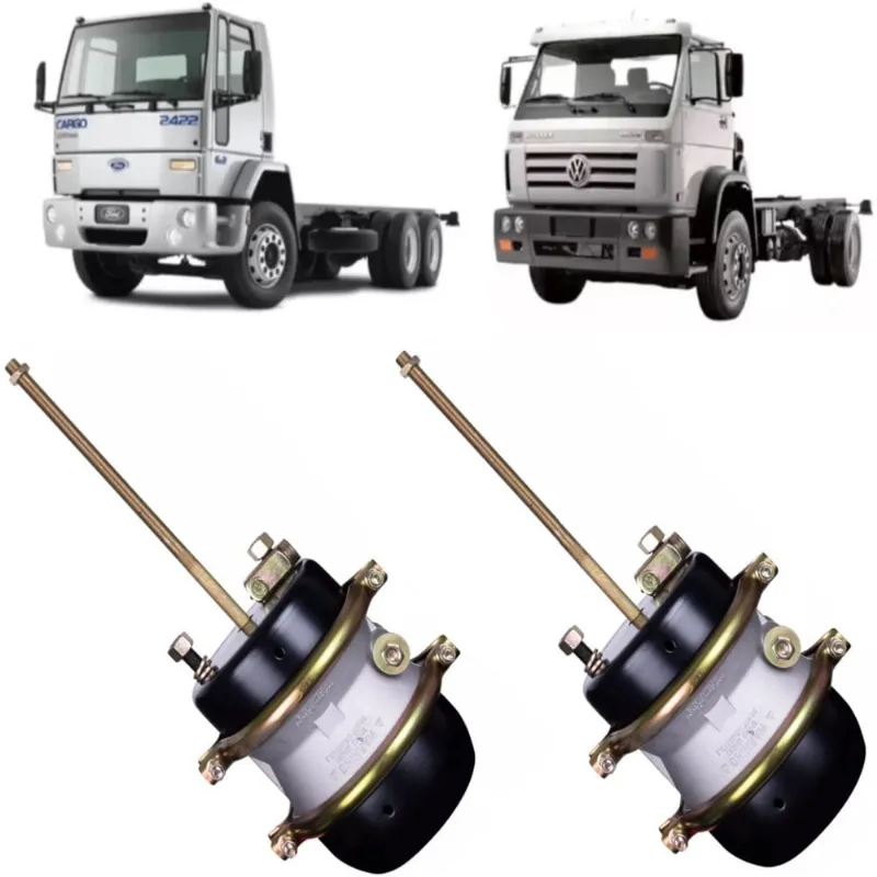 Par Cuica Freio 30x30 Haste Longa Cargo 2422 Vw 24220 24250 26220 carretas radon fachini