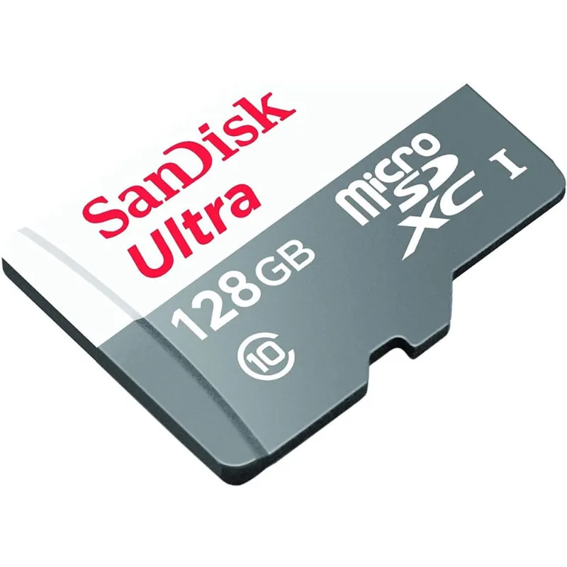 Cartão SanDisk Ultra 128GB 100MB/s uhs-i Classe 10 microSDXC SDSQUNR-128G-GN6MN