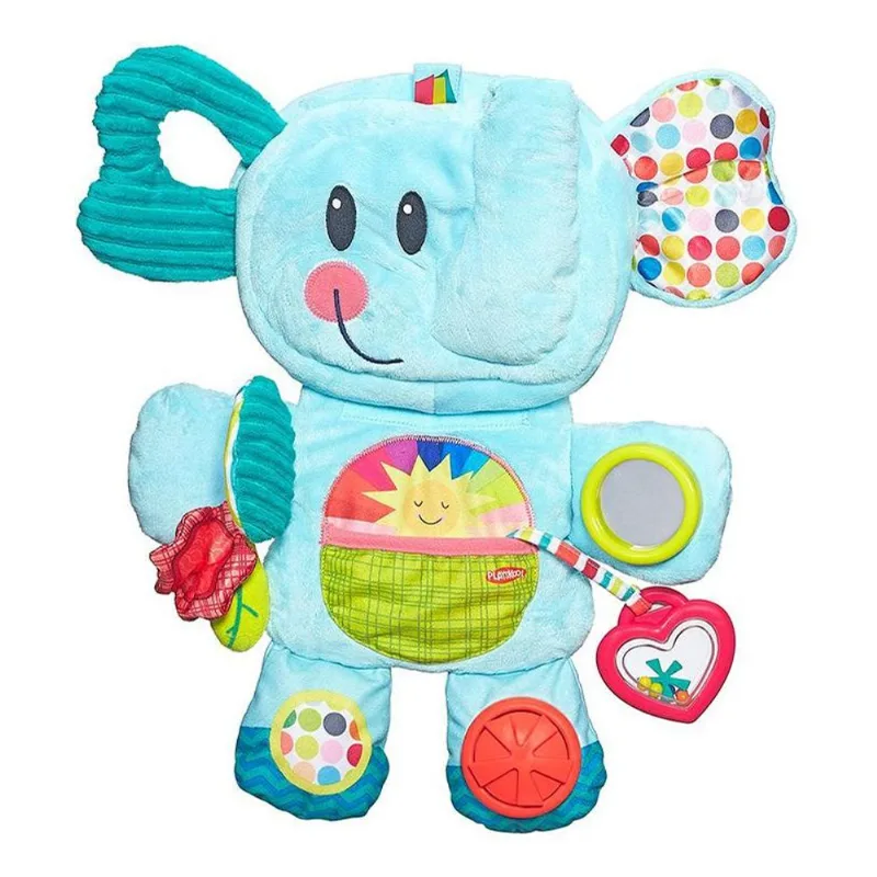 Almofada Playskool Elefante Azul com Sons e Atividades - Hasbro