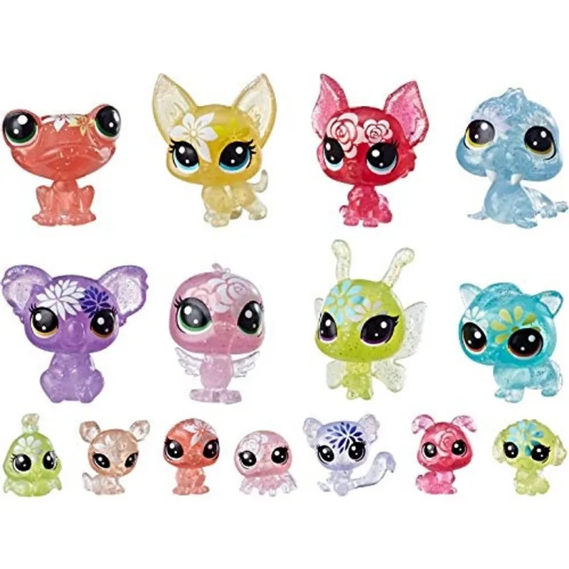 Littlest Pet Shop Buquê Florescente, 16 Animais de Estimação, Parte da Coleção Lps Petal Party