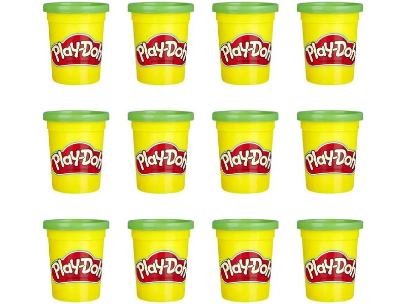 Kit Massinha de Modelar Infantil Play-Doh Hasbro 12 Potes 112g Verde 3 a 4 Anos - Play-Doh