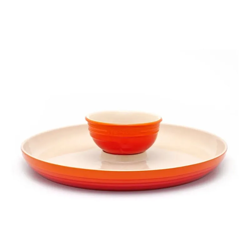 PRATO P/ APERITIVO LE CREUSET LARANJA