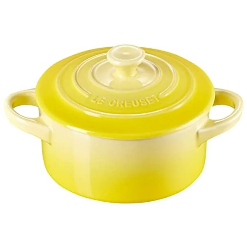 Le Creuset Grés Mini Round Cocotte, 8 oz., Soleil