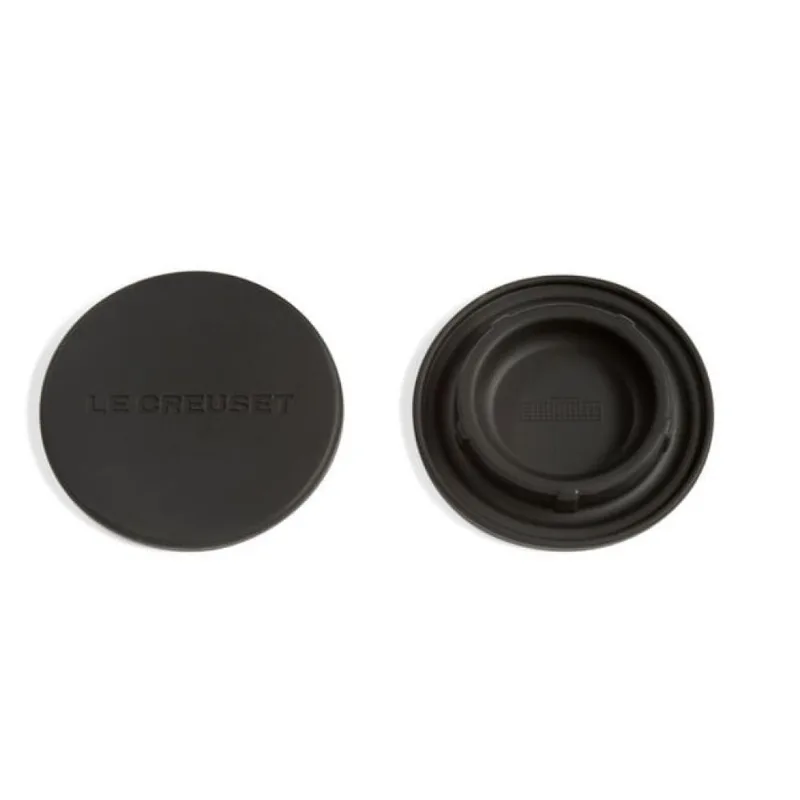 JOGO LE CREUSET SET 2 TAMPAS DE SILICONE P/ MOEDORES - Onyx Black 9301080014