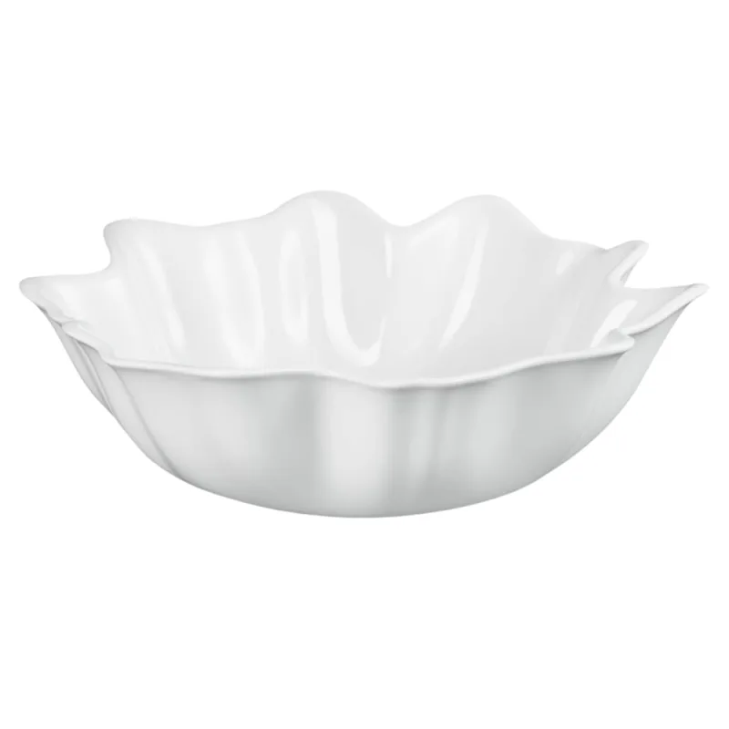 BOWL LE CREUSET DE SERVIR RUFFLE EM CERÂMICA 3,8 LITROS BRANCO 80174380100099 - Le creuset