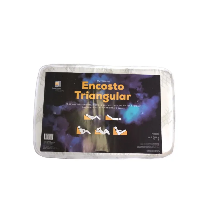 Travesseiro Encosto Triangular 60x37x45cm Boutique Singular Dreams