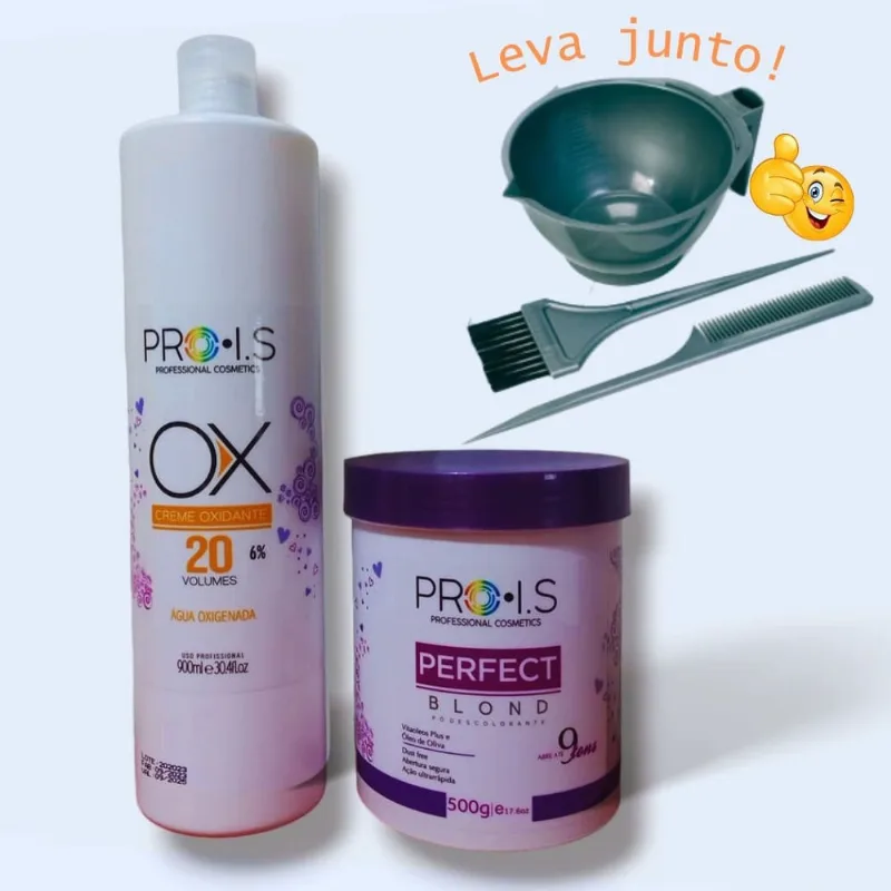 Po Descolorante Azul Ação Ultra Rapida Blond + ox 20 Vol
