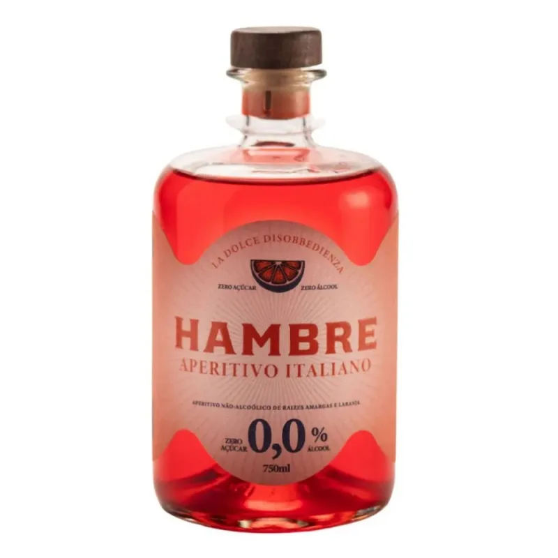 Aperitivo Italiano 0% Álcool Hambre 750ml - Hambre