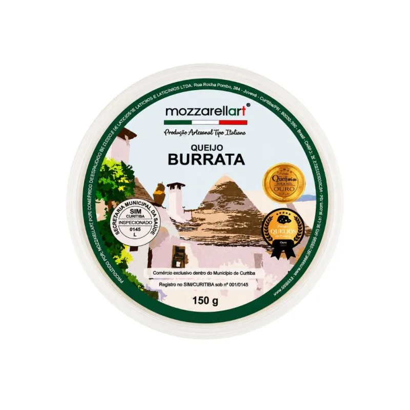 Queijo Burrata Mozzarellart 150g - MOZZARELLART