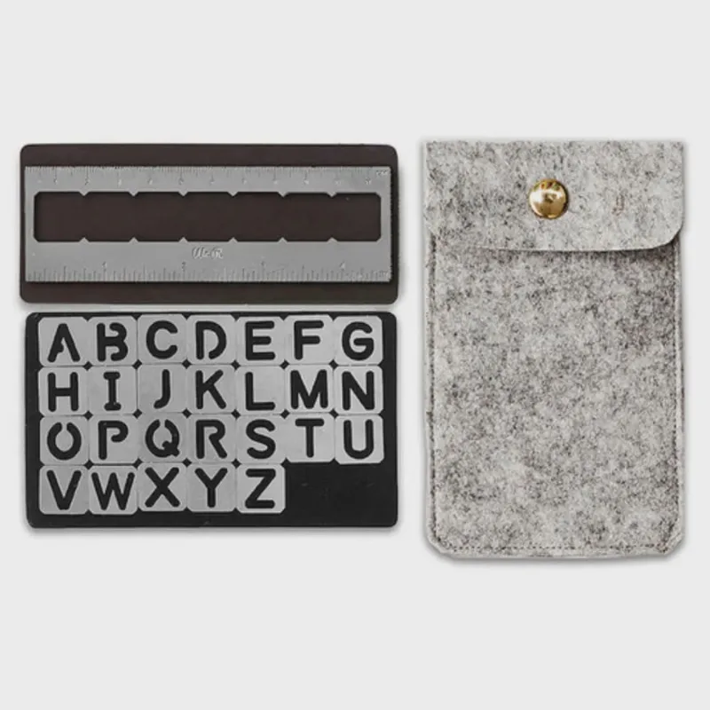 Kit Stencil Magnético Wer362 Alfabeto