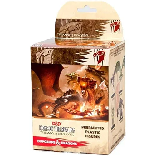 WizKids Dungeons & Dragons Miniaturas Estatuetas - Ícones D&D dos Reinos: Tirania dos Dragões Booster Pack - Não Disponível