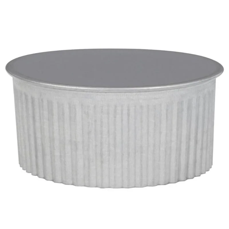 Tampa De Extremidade De Tubo: Aço Galvanizado Imperial Frisado 3 Cm D