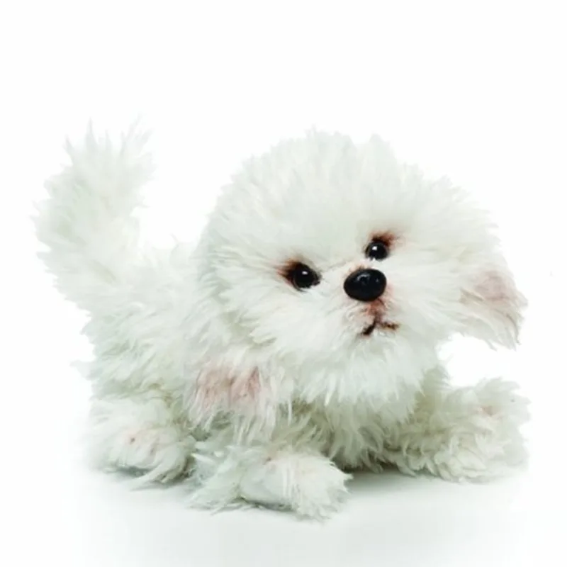 Nat e Jules brincalhão pequeno Bichon Frise Dog Pelúcia pelúcia animal brinquedo