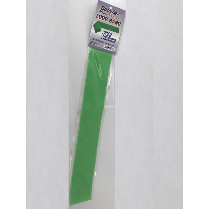 Faixa Elástica Circular Loop Band - Extra Leve - Verde - Bodyflex