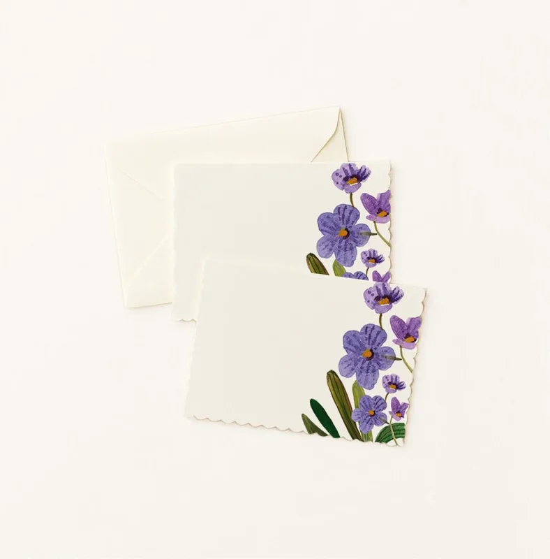 Cartão Com Envelope Flora Lilás 1 Unidade - LC
