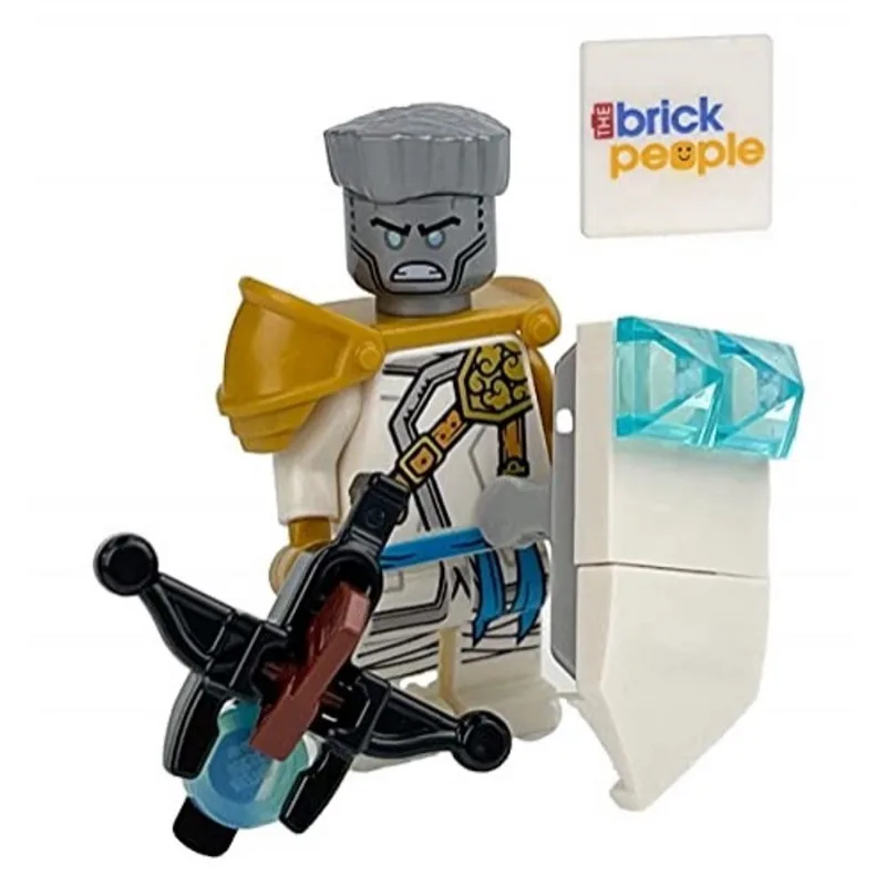 Lego Ninjago: Minifigura Zane - Mestre da Montanha com Arco Disparador e Escudo