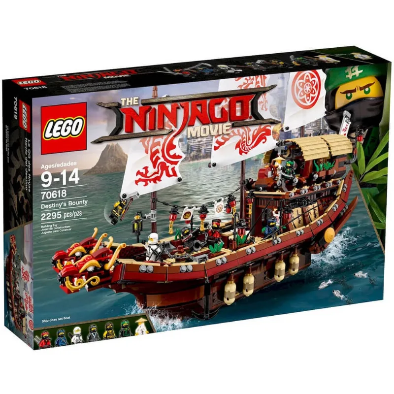 Lego ninjago 70618 navio recompensa do destino