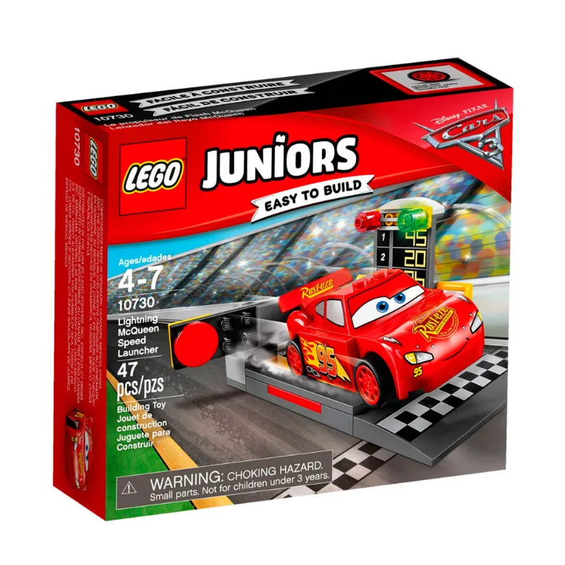 LEGO Juniors - Disney - Pixar - Carros 3 - Pista de Lançamento - Relâmpago McQueen - 10730