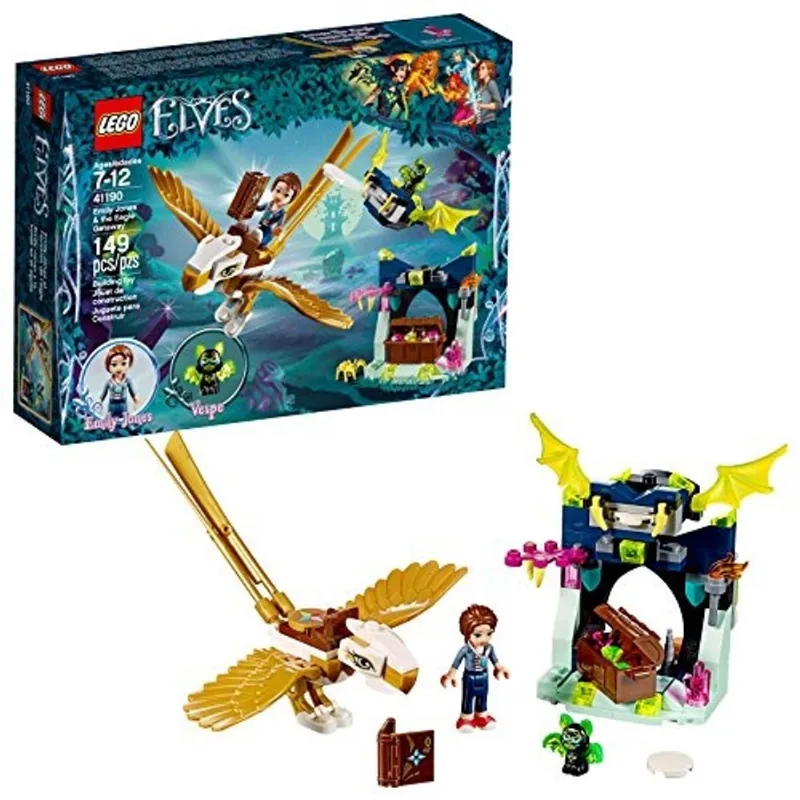 Lego 6212137 Elfos Emily Jones e The Eagle Getaway 41190 Building Kit