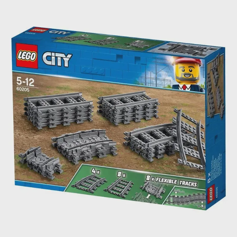 Blocos de Montar - Lego City Trilhos M brinq