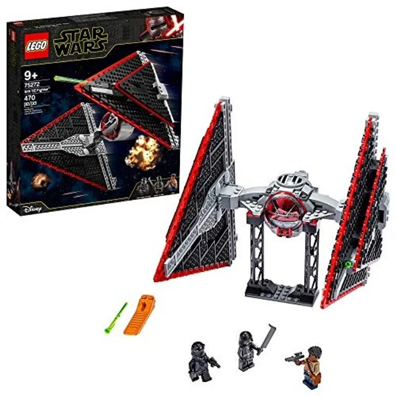 Lego Star Wars Sith tie Fighter 75272 Collectible Building Kit, Cool Construction Toy for Kids, Novo 2020 (470 Peças)