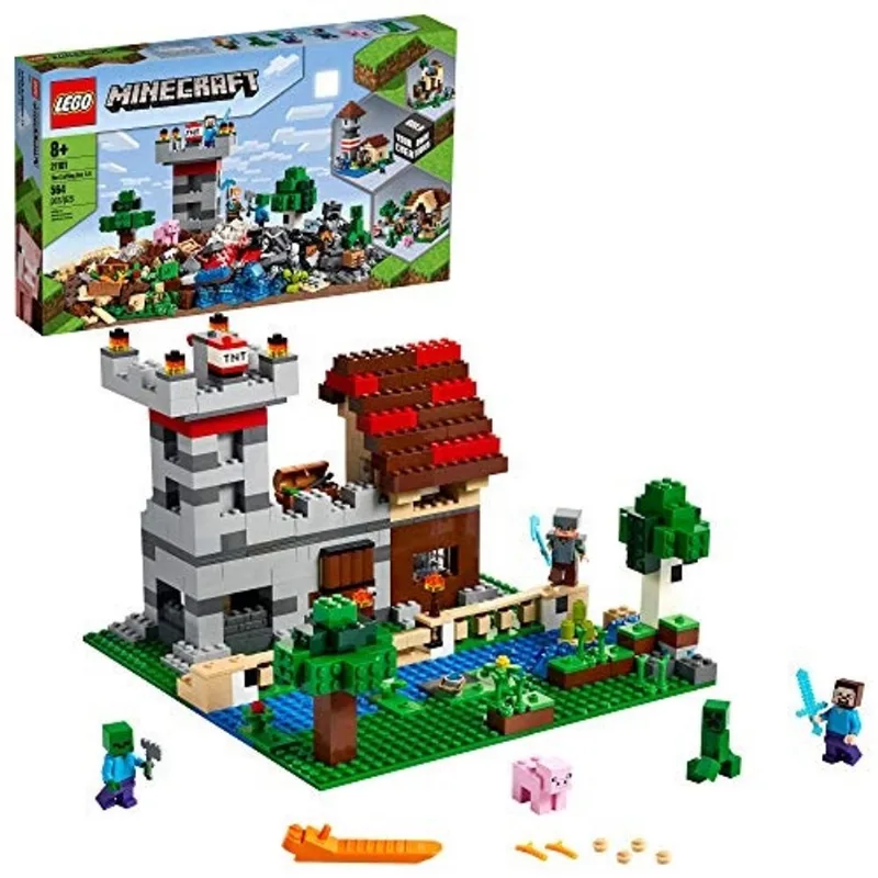 Lego Minecraft - Caixa Criação 3.0 - 564 peças - Presente p/ jogadores Minecraft 8 +