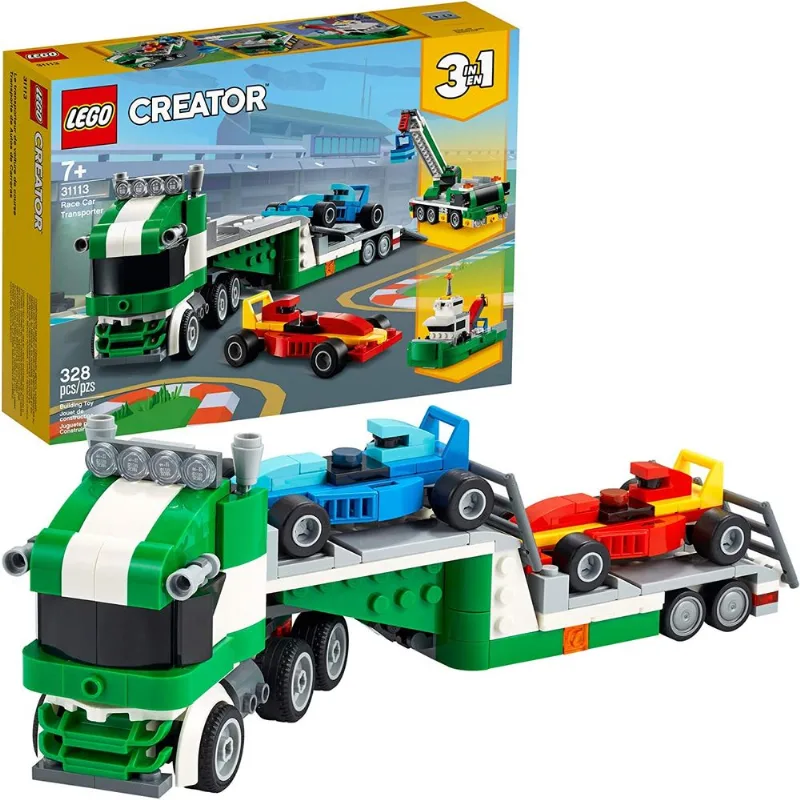 Lego Creator 3 em 1 Transportador de Carros de Corrida 31113