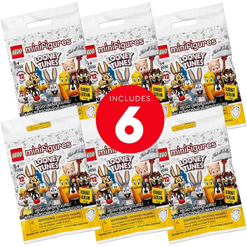Lego Minifigures Looney Tunes 66667 Kit de Construção Brinquedos legais para adicionar ação divertida aos conjuntos um incrível presente colecionável para fãs de looney tunes ou crianças de qualquer i