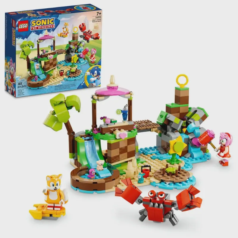 Blocos de Montar - Ilha de Resgate Animal da Amy - Sonic lego do brasil