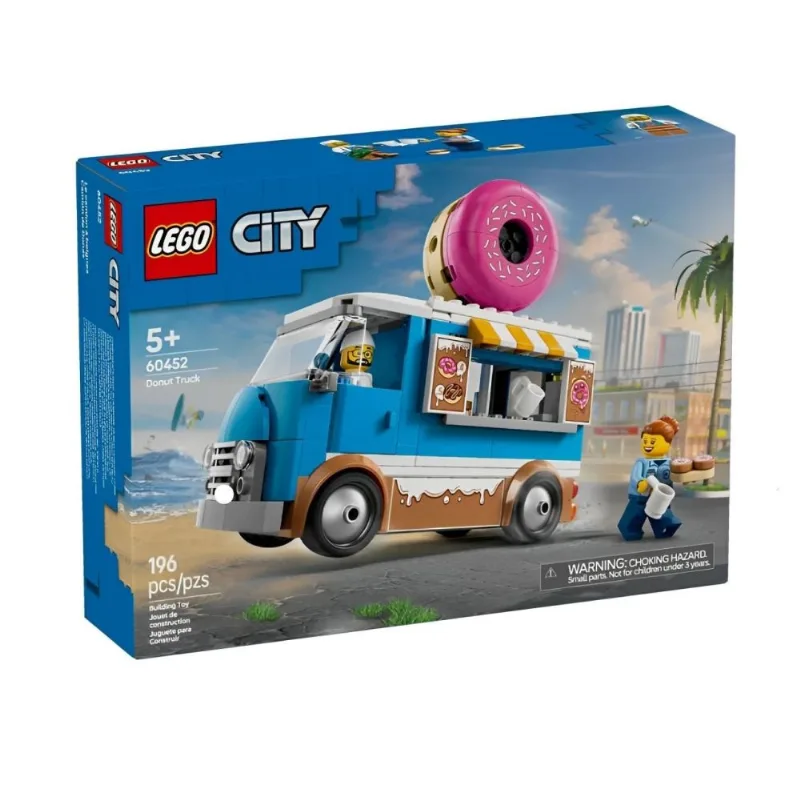 Lego City Caminhão de Donuts 196 Peças - 60452