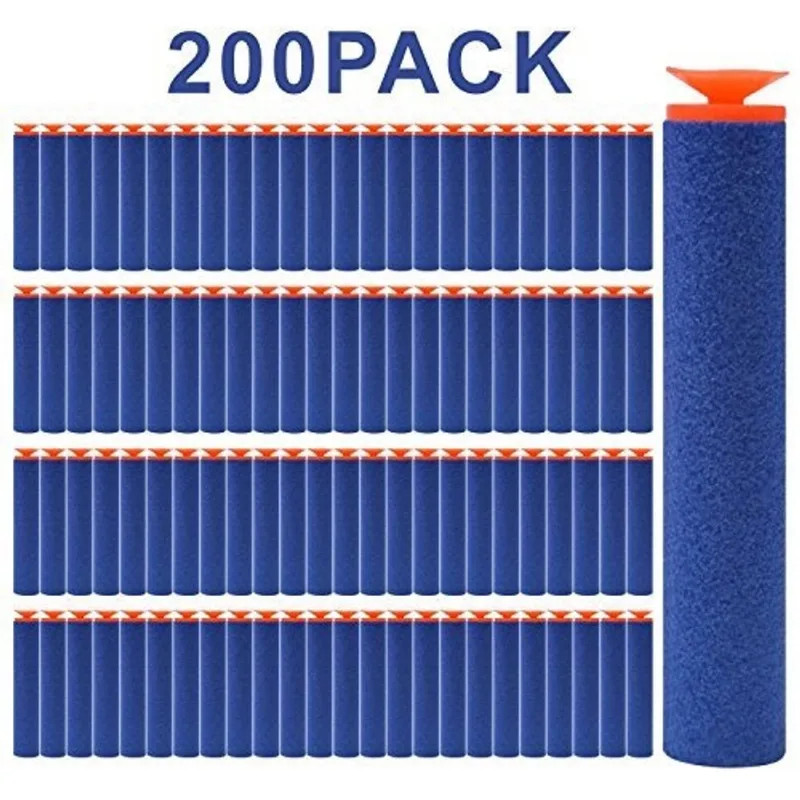 Dardos de recarga fucas 200PCS Dardos de sucção universais para Nerf N-Strike Elite