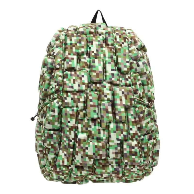 Mochila Blok Grande Camuflada Verde MadPax