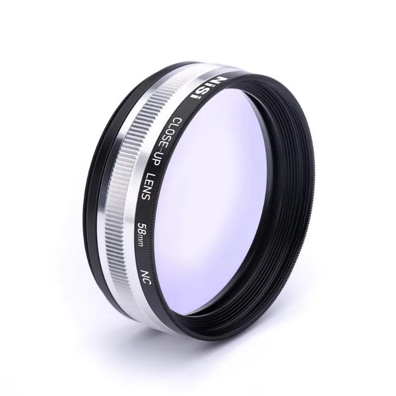 Kit De Lente De Aproximação Nisi 58 Mm Nc +5 Dioptrias Com Estojo E Adaptadores