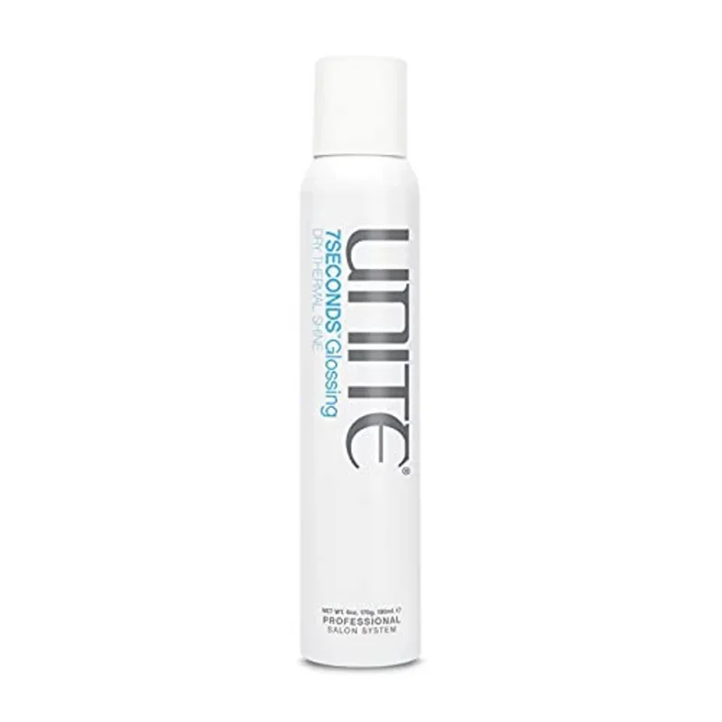 Unite Hair 7SECONDS Glossing Seco. Térmico. Shine, 6 onças