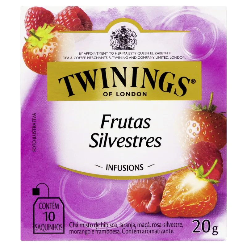 Chá Frutas Silvestres Twinings Infusions Caixa 20g 10 Unidades - Twinings
